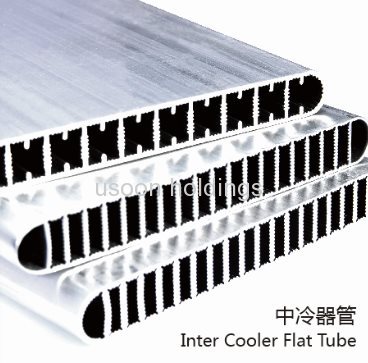 Micro-channel flat aluminum pipe for auto air-conditioning indutry