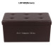 Folding storage ottoman pouf