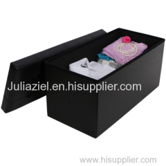 Multifunction folding storage ottoman footstool