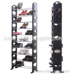 Shoe store racks shoe organizer 10 layers for 30 pairs shoes metal shoe rack