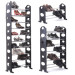 Shoe store racks shoe organizer 10 layers for 30 pairs shoes metal shoe rack