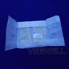 Disposable latex sterile surgical gloves with powdered