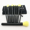 Yellow Cheap Makeup Brush Kit Set