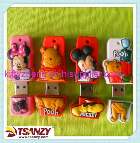 Music doll pvc usb flash memory stick