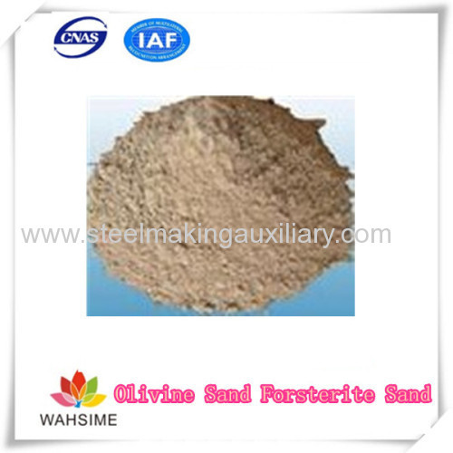 Olivine Sand Forsterite Sand steel making auxiliary refractory china manufacturer price free sample