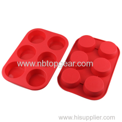 6 Muffin silicone cake baking tray