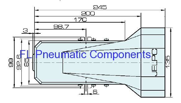 Pneumatic Foot Valve with Lock and Cover