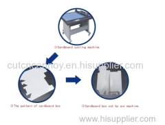 ivory board Folding Box digital cutting system