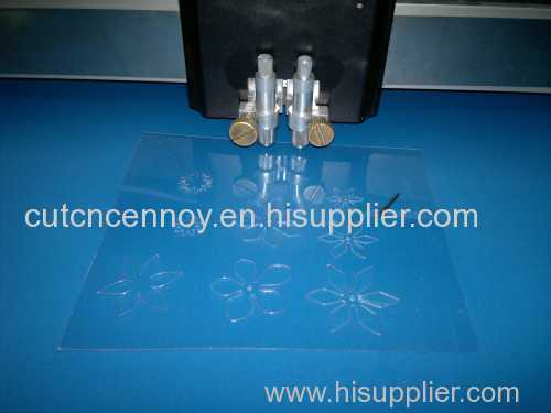 Clear PVC box cutting sample machine 