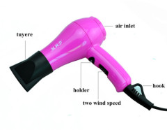 mini hair dryer with diffuser/travel hair dryer/pet hair blower/electric hair drier