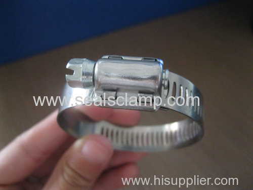 American Type hose clamp with perforated band