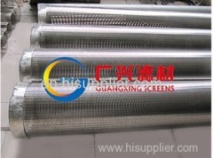 manufacture hot sale sand control wire wrapped continuous slot deep water well pipe filter