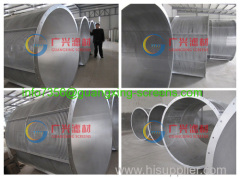 wedge wire screen cylinder for bagasse wedge wire drum screen