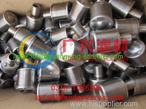 wedge wire filter strainer nozzle China manufacturer