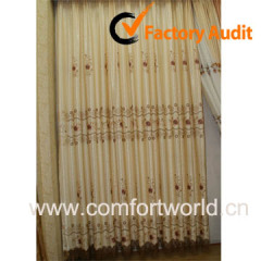 Polyester Embroidery Curtain Fabric