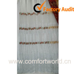 Polyester Embroidery Curtain Fabric