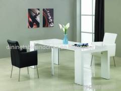 dining table high glossy white paint MDF