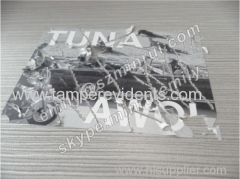 Custom Black White or Colorful Photo Eggshell & Eggskin Fragile Stickers With Strong Adhesive