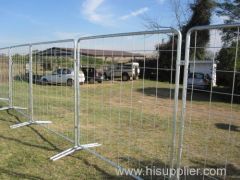 Construction site temporary fence barrier