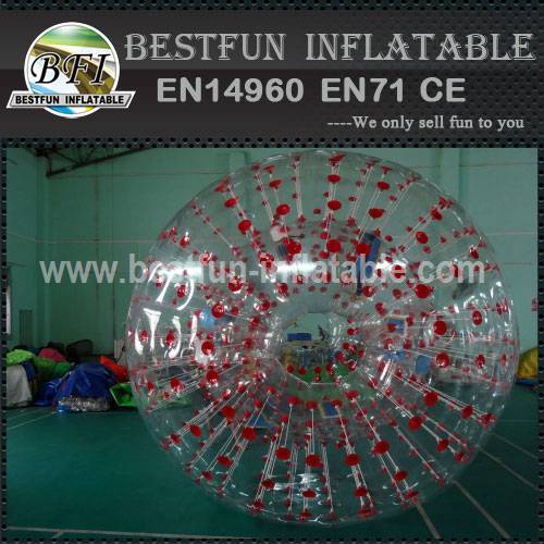 Grass inflatable growing zorb ball