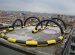 Inflatable race track for zorb ball