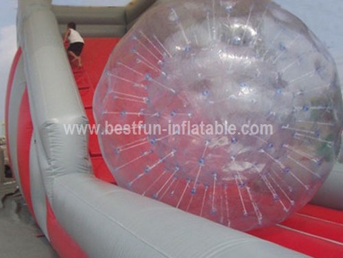 Best selling commercial inflatable zorb ramp