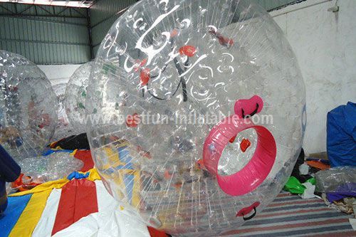 Commercial grade inflatable grass ball