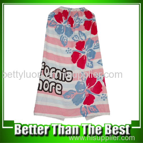 100% Printed Cotton Towel Bath Wraps