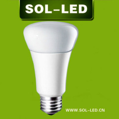 Pear-shaped 6W 9W LED Heating Plastic Bulb >500lm >750lm