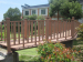 Woodgrain outdoor WPC fence
