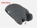 Factory OEM knitting pattern hats with pom pom