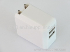 Dual USB US Plug Travel Charger ( MU2T)