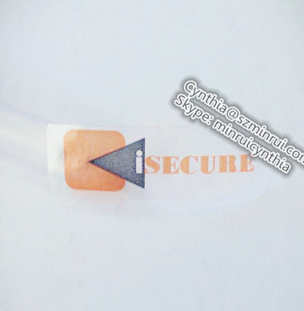 Custom Clear Secure Adhesive Stickers