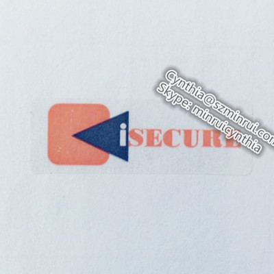 Custom Clear Secure Adhesive Stickers