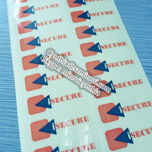 clear secure adhesive stickers