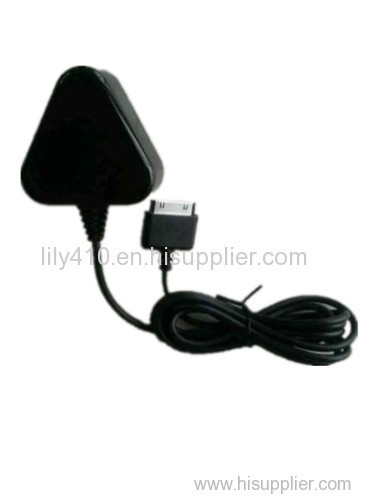 EU Plug Travel Charger with fixed cable