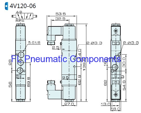 5/2 Way Solenoid Valve