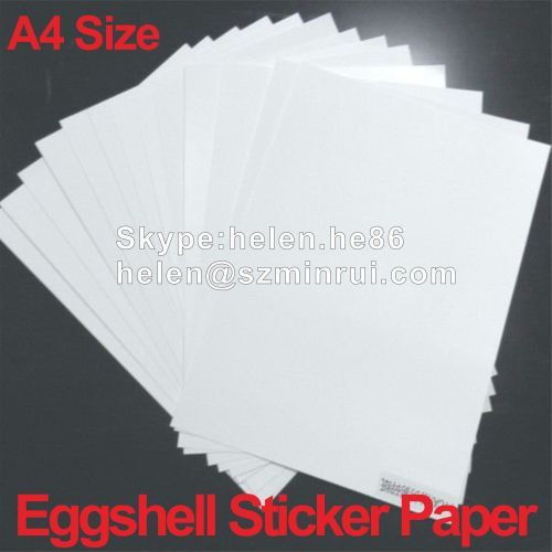 A4 size breakable eggshell sticker paper sheet