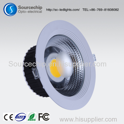 High light efficiency cob 30w led down light supply