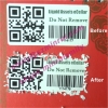 Custom Security Eggshell Do Not Remove Stickers With Serials Barcode and QR code Fragile Destructible Vinyl Barcode QR