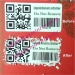 QR and sequence number printed self destructive security brittle sticker labels