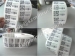 Security barcode and QR code tamper evident warranty destructible labels