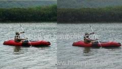 0.9mm PVC Coated Tarpaulin Bungee Deck Rigging and Mesh Pocket Inflatable Kayaks