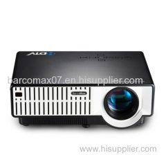 Barcomax LED projector HD 1080p with AV VGA HDMI USB SD card(media player) Input for business home KTV