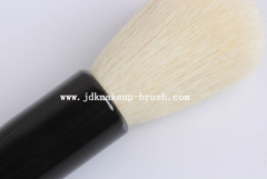 White Goat Hair Black Handle Blush Brush