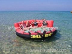 Crazy UFO inflatable towable sport games Water sports for adults and child