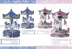 POLYRESIN CAROUSEL SAFE MUSIC BOX