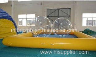 Blue Color or Custom 0.9mm PVC Inflatable Swimming Pools / 6m x 8m x 0.6 m