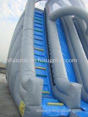 OEM 18oz 0.55mm Thickness PVC Tarpaulin Waterproof Inflatable Hippo Slide / Pool Slide