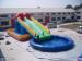 Custom 16mL x 6.8m x 6.5W or Customized Inflatable Hippo Slide / Pool Slide